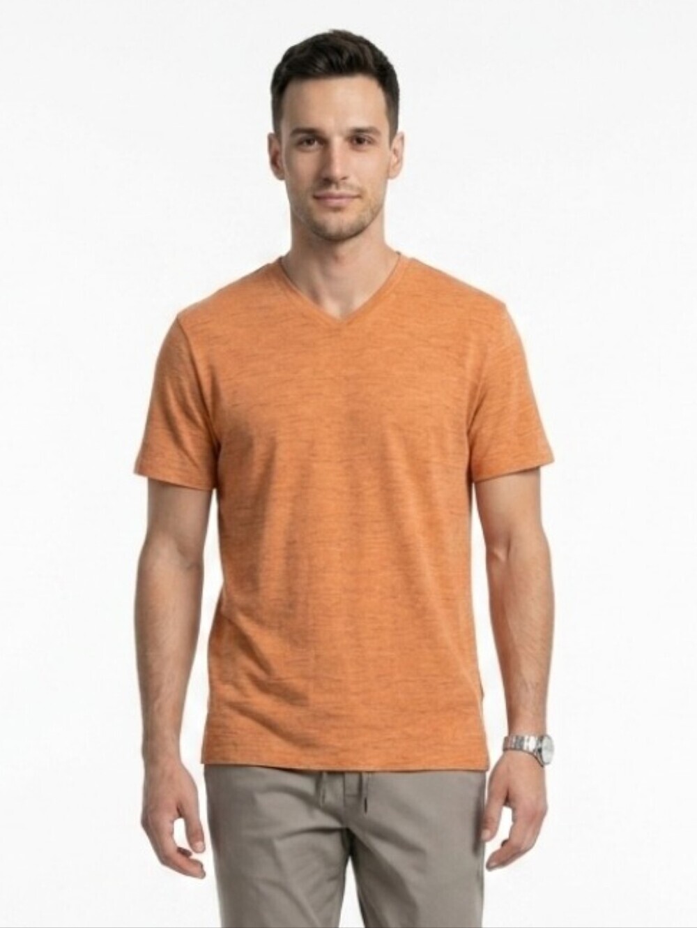 George  Men's V-Neck Short Sleeve T-shirt Size Large 42-44